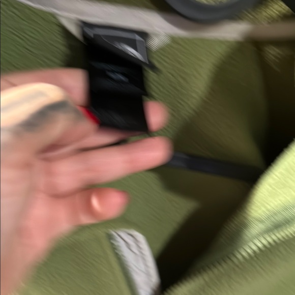 Sold: The North Face Two Toned Olive Green Fleece Zip Up Jacket  sz.M women’s - Picture 4 of 12